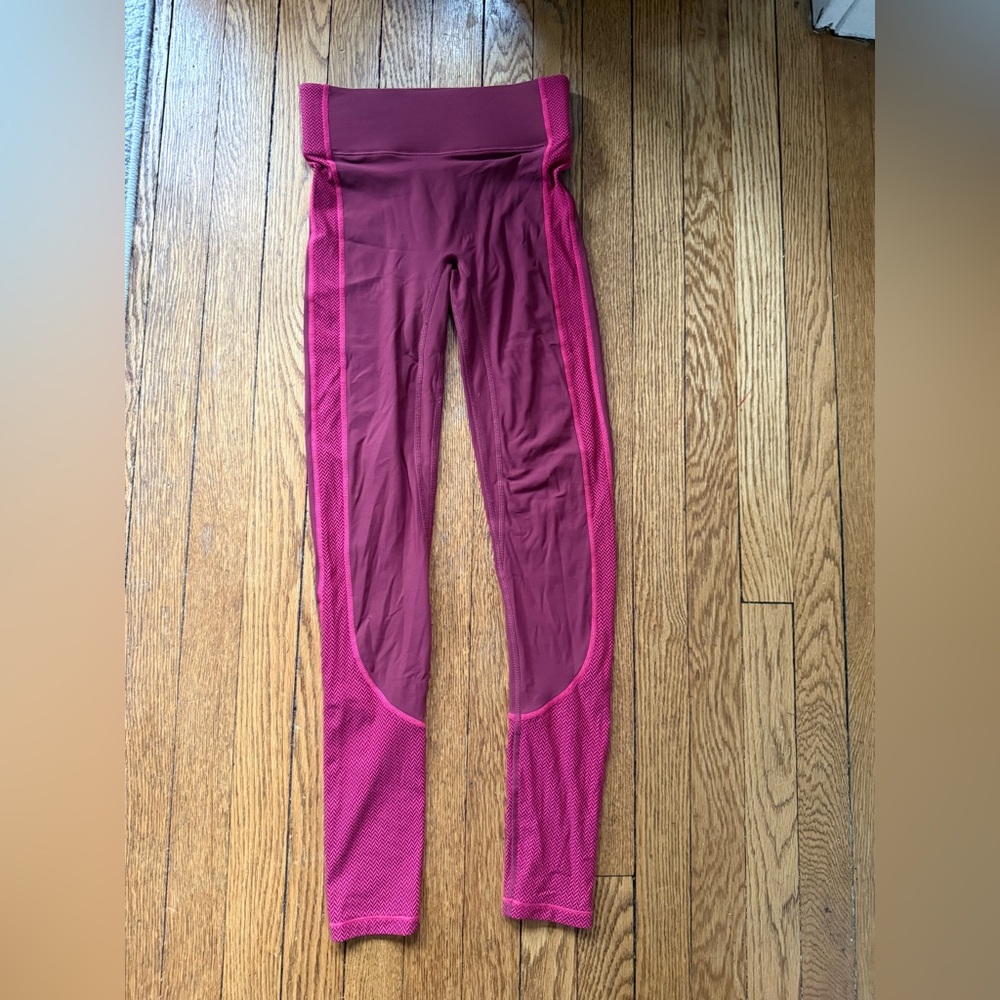 Bandier Burgundy Leggings - Size XS